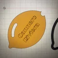 Móc khóa hình quả chanh 3D (lemon key chain) - Tự in tại nhà - Thumbnail 6