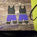 Mẫu in 3D móc khóa hình bộ đồ đô vật (Wrestling Singlet) cá tính - Thumbnail 1