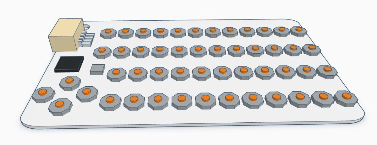 Mô hình 3D thiết kế vỏ hộp cho M5Stack CardKB - Image 1