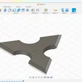Mô hình phi tiêu ba cánh (Shuriken) - Mẫu 3D đẹp và sắc nét - Thumbnail 1