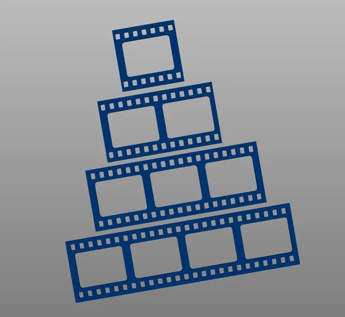 Khung Ảnh Trang Trí Phong Cách Cuộn Phim Hoài Cổ (Filmstrip) - Image 1