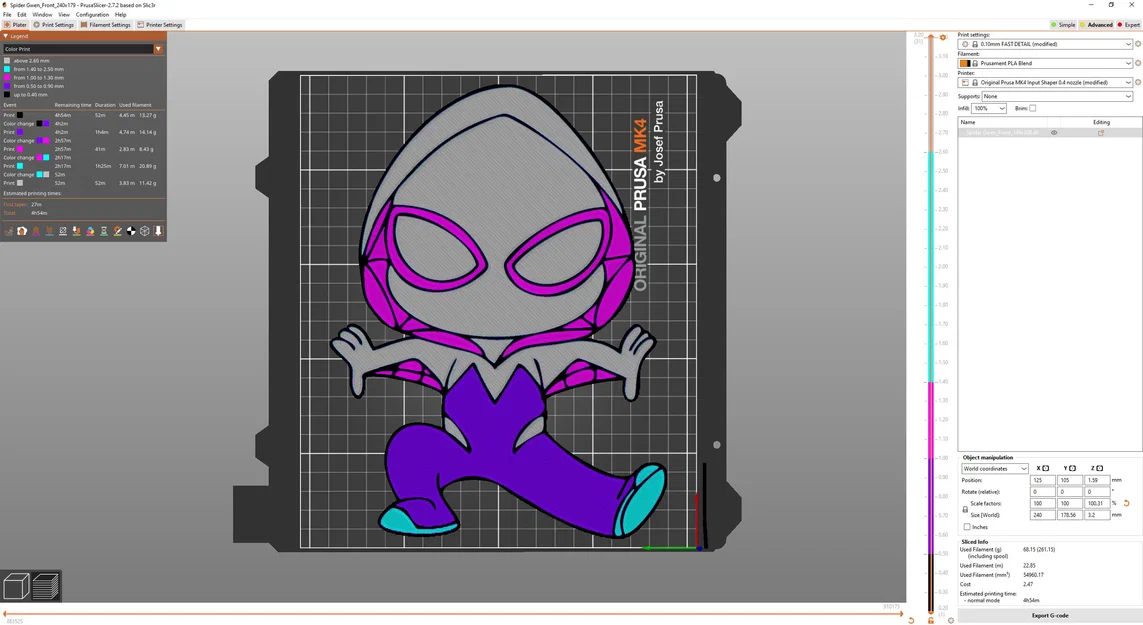Mẫu tranh treo tường Ghost Spider (Spider Gwen) in 3D đẹp mắt - Image 2