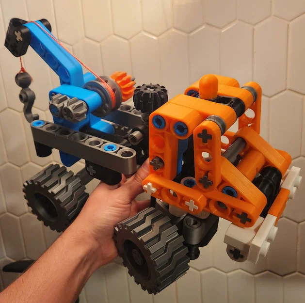 Xe kéo cứu hộ phong cách Lego Technic tỷ lệ 300% (Tow Truck) - Image 2