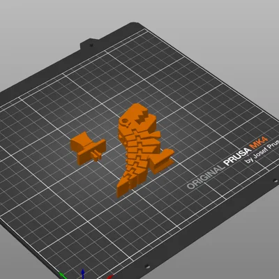Mô hình khủng long linh hoạt (Flexi Dino) in 3D độc đáo
