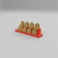 Giá đỡ trưng bày tiền xu quân đội in 3D (Elegant Military Coin Rack) - Thumbnail 1