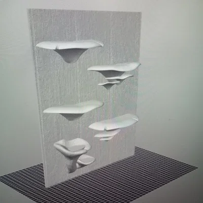 Gecko Shroom Wall - Mô hình nấm 3D trang trí chuồng bò sát độc đáo