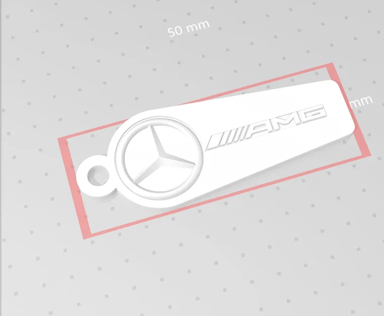 Móc khóa Mercedes-Benz AMG thiết kế in 3D cá tính - Image 1