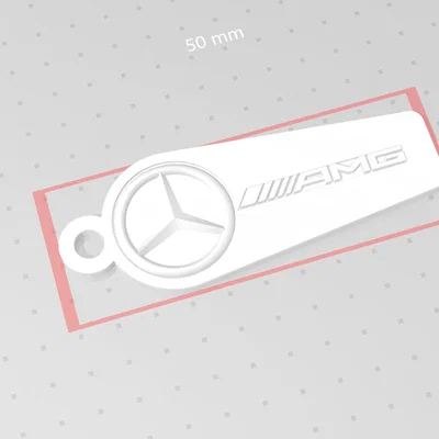 Móc khóa Mercedes-Benz AMG thiết kế in 3D cá tính