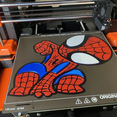 Tranh treo tường Spiderman 3D: Hướng dẫn in đa màu không cần MMU