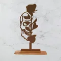 Mô hình trang trí Skull - Flower (Đầu lâu và Hoa hồng) in 3D - Thumbnail 1