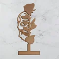 Mô hình trang trí Skull - Flower (Đầu lâu và Hoa hồng) in 3D - Thumbnail 2