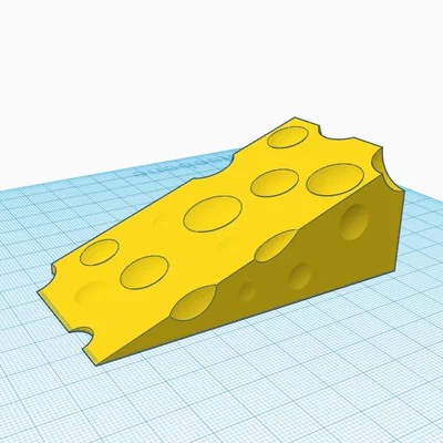 Chặn cửa hình miếng phô mai siêu đáng yêu - In 3D cực nhanh