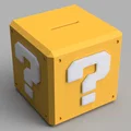 Heo đất hộp dấu chấm hỏi Mario (Mario question mark money bank) - Thumbnail 1