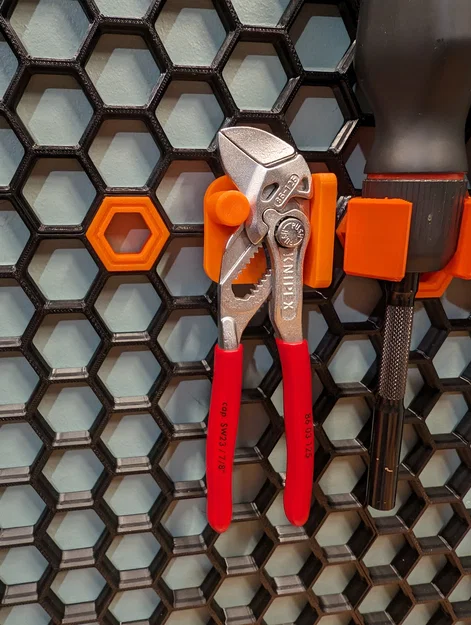 Giá treo kìm Knipex 125 gắn bảng tổ ong (HSW) siêu chắc chắn - Image 1