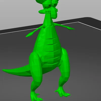 Mô hình 3D Squidward Dino: Nhân vật hoạt hình độc đáo để in 3D