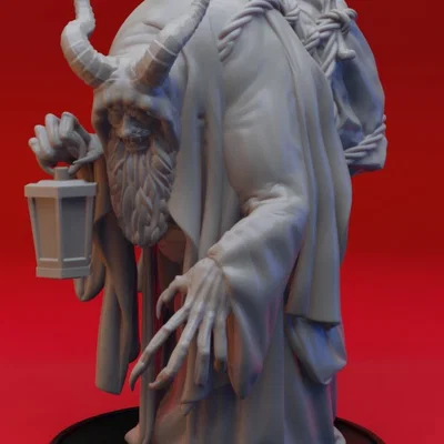 Mô hình 3D Krampus - Tượng quái vật huyền thoại cho mùa Giáng sinh