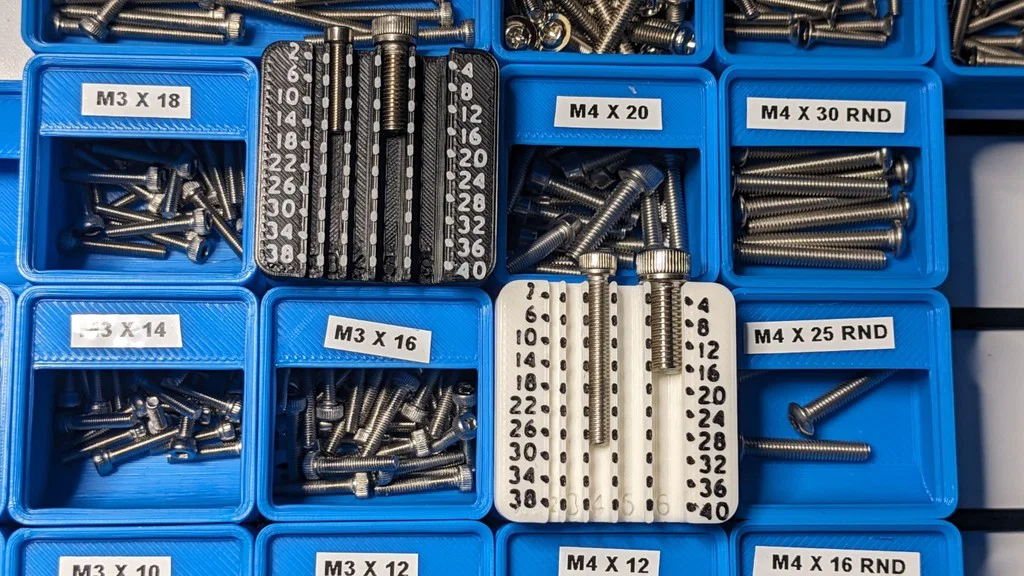 Bộ phân loại bu lông hệ metric Gridfinity (Gridfinity Metric Bolt Sorter) - Image 5