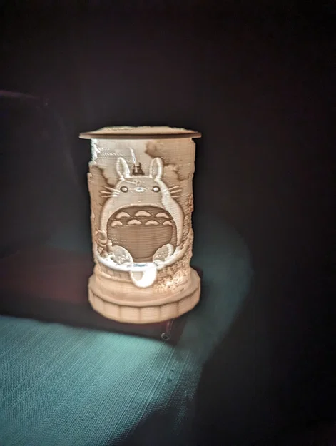 Mẫu chụp đèn 3D hình Totoro - In Lithophane trang trí siêu đẹp - Image 1