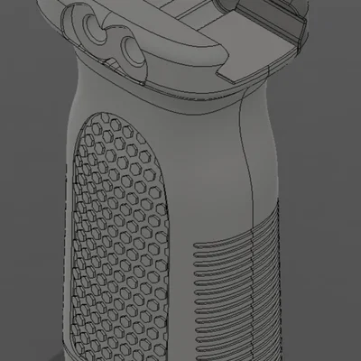 Tay Cầm Dọc Ngắn Có Vân (Textured Short Vertical Grip)