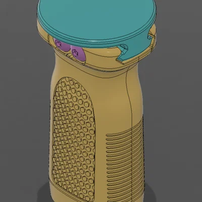 Tay Cầm Dọc Ngắn Có Vân (Textured Short Vertical Grip)