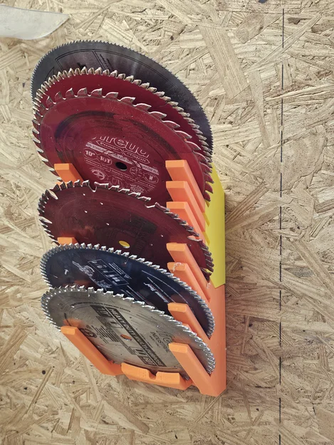 Giá Treo Tường Đựng Lưỡi Cưa Bàn (Wall Mount Table Saw Blade Holder) - Image 1
