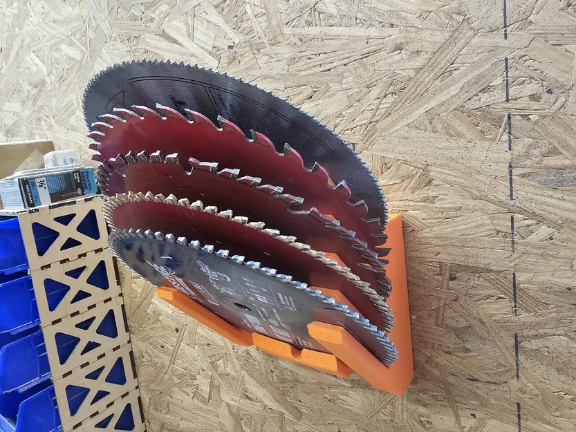 Giá Treo Tường Đựng Lưỡi Cưa Bàn (Wall Mount Table Saw Blade Holder) - Image 3