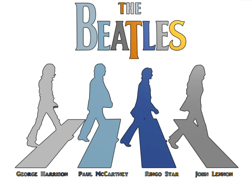 Mô hình trang trí logo The Beatles in 3D (dạng lắp ghép) - Image 2