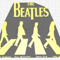 Mô hình trang trí logo The Beatles in 3D (dạng lắp ghép) - Thumbnail 3