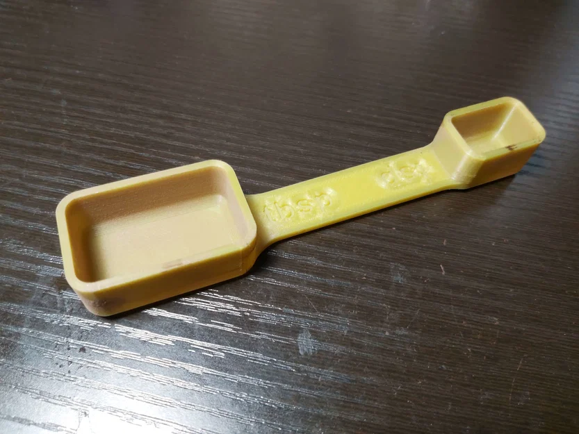 Muỗng đong gia vị 2 trong 1 (tbsp & tsp) - Dễ in 3D tại nhà - Image 1