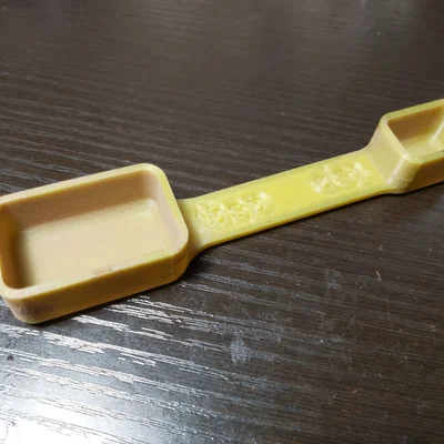Muỗng đong gia vị 2 trong 1 (tbsp & tsp) - Dễ in 3D tại nhà