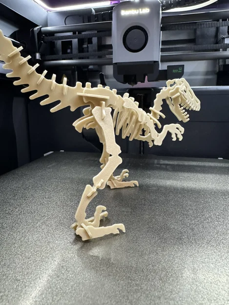 Velociraptor Kit Card (Bộ xếp hình 3D) - Image 2