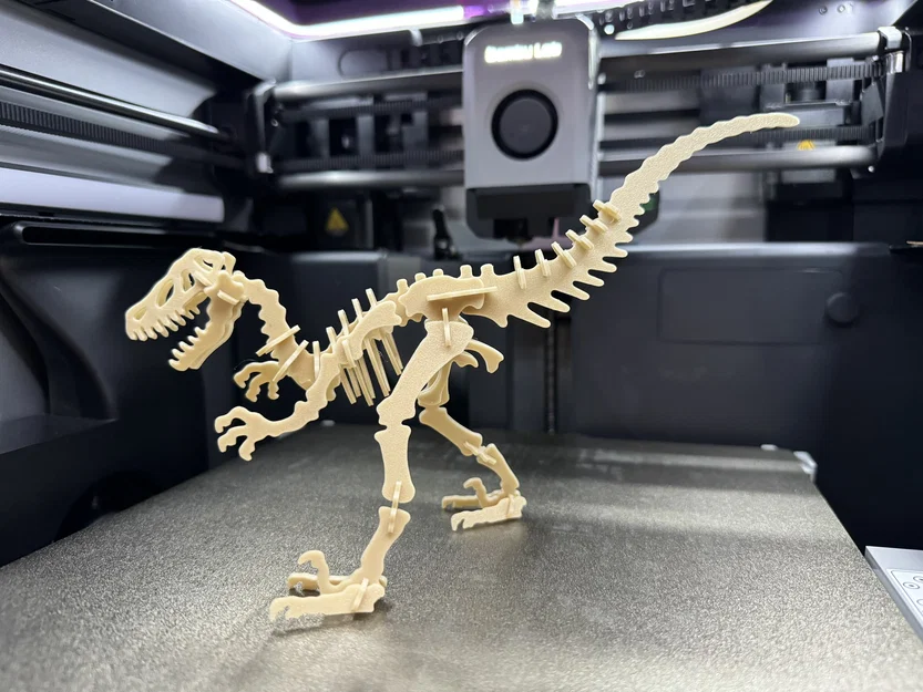 Velociraptor Kit Card (Bộ xếp hình 3D) - Image 7