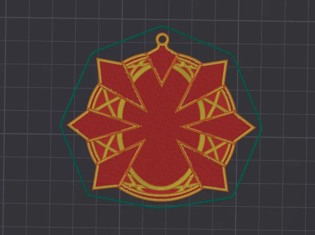 Móc khóa Medallion Montague Fortnite in 3D - Thiết kế đa sắc đơn giản - Image 2
