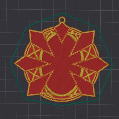 Móc khóa Medallion Montague Fortnite in 3D - Thiết kế đa sắc đơn giản
