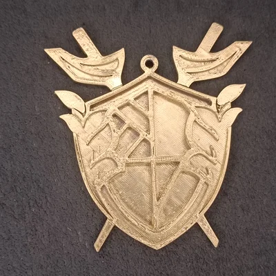 Mô hình huy hiệu Nisha's Medallion từ Fortnite in 3D đẹp mắt