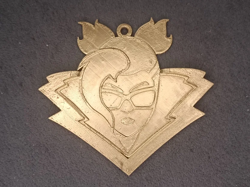 Mô hình 3D huy hiệu Valeria Medallion Fortnite - Trang trí siêu chất - Image 1