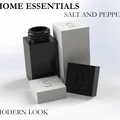Bộ lọ muối & tiêu hiện đại (Modern salt and pepper) - Thumbnail 1
