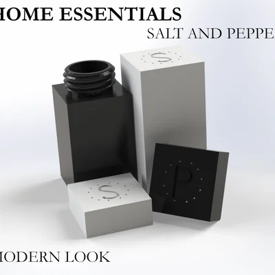 Bộ lọ muối & tiêu hiện đại (Modern salt and pepper)