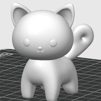 Mô hình chú mèo nhỏ dễ thương để in 3D (Cute Cat Miniature)