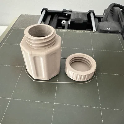 Hộp đựng mini đa năng có nắp vặn (In 3D không cần support)