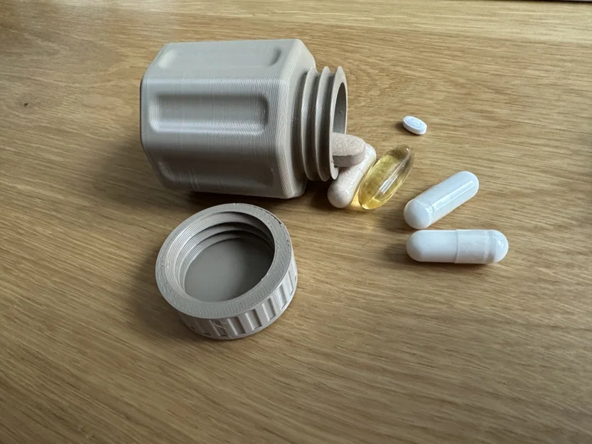 Hộp đựng mini đa năng có nắp vặn (In 3D không cần support) - Image 4