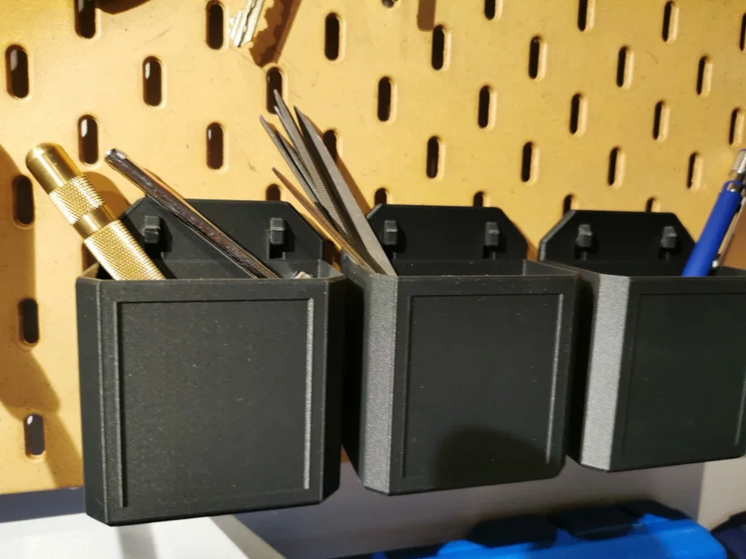 Hộp đựng mỏng cho IKEA SKADIS (kèm divider tùy chọn) - Image 4