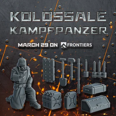 Bộ promo bits set dự án Kolossale Kampfpanzer (STL 28mm)