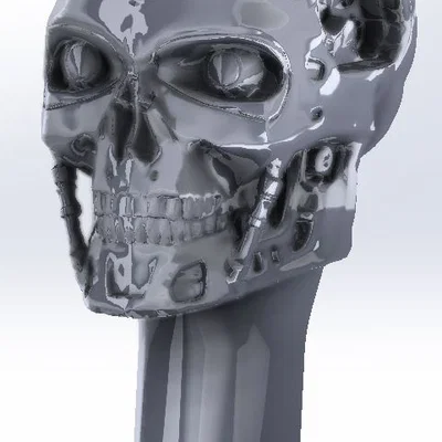 Núm cần số Terminator T800 hình sọ