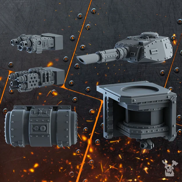 Bộ Bits Set Kolossale Kampfpanzer Khổng Lồ - Image 1