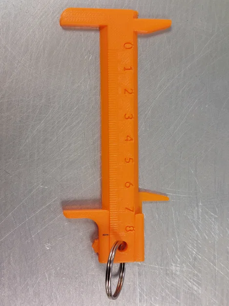 Móc khóa thước cặp Vernier chuẩn hệ Metric (8cm) - Image 2