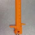 Móc khóa thước cặp Vernier chuẩn hệ Metric (8cm) - Thumbnail 2