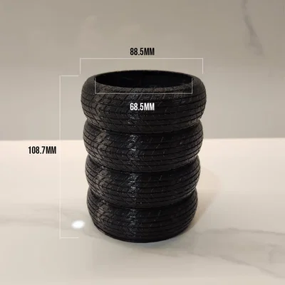 Tire Pen Cup – Ống cắm bút kiểu chồng lốp (in không cần support)