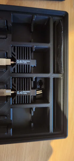 Khay Gridfinity cho hotend Bambu Lab (Gridfinity Bambu Lab hotend bin) - Image 2