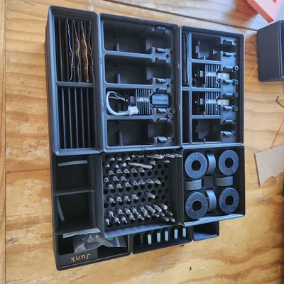 Khay đựng mỡ và keo tản nhiệt chuẩn Gridfinity cho Bambu Lab